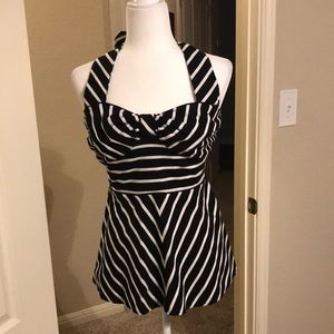 Anthropologie - Halter, peplum top - Size 8